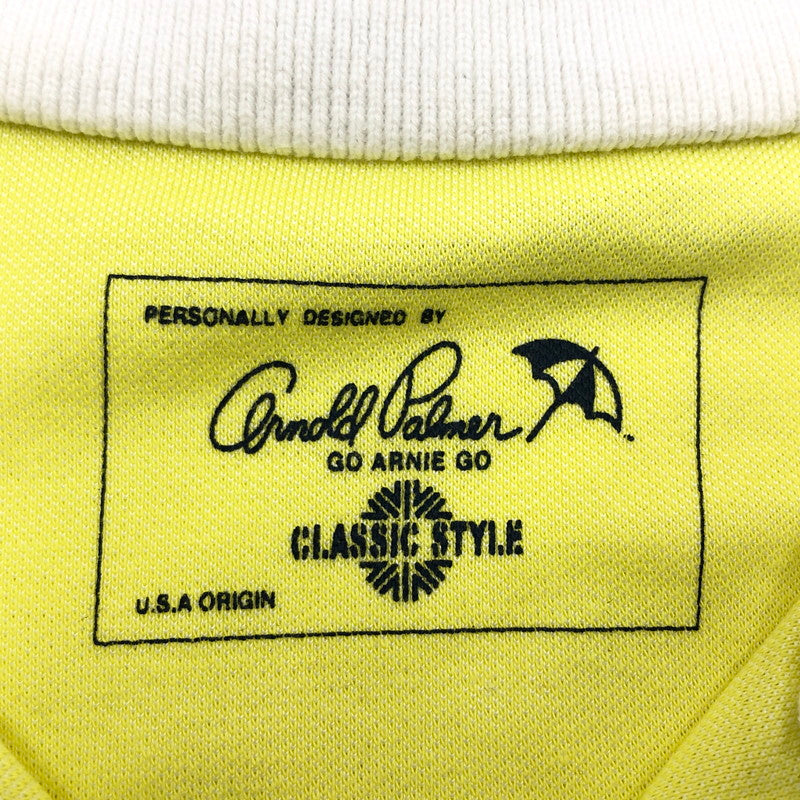 【現状渡し品】【メンズ】 Arnold Palmer アーノルドパーマー 半袖ポロシャツ トップス 147-251101-hn-08-fur サイズ：2 カラー：イエロー系 万代Net店