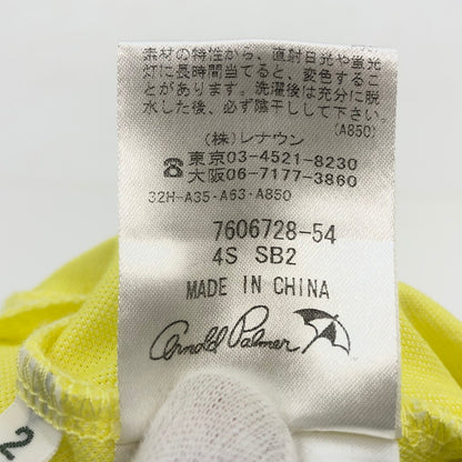【現状渡し品】【メンズ】 Arnold Palmer アーノルドパーマー 半袖ポロシャツ トップス 147-251101-hn-08-fur サイズ：2 カラー：イエロー系 万代Net店