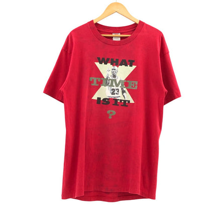【現状渡し品】【メンズ】 NIKE ナイキ 90'S JORDAN PRINT TEE 両シングル ジョーダン プリント 半袖Tシャツ ヴィンテージ トップス 146-260412-hn-05-fur サイズ：XL カラー：レッド 万代Net店