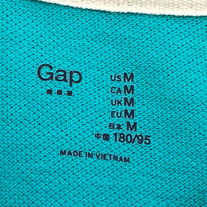 【現状渡し品】【メンズ】 GAP ギャップ 半袖ポロシャツ トップス 147-251102-hn-02-fur サイズ：M カラー：ターコイズ系 万代Net店