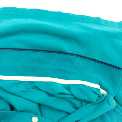 【現状渡し品】【メンズ】 GAP ギャップ 半袖ポロシャツ トップス 147-251102-hn-02-fur サイズ：M カラー：ターコイズ系 万代Net店