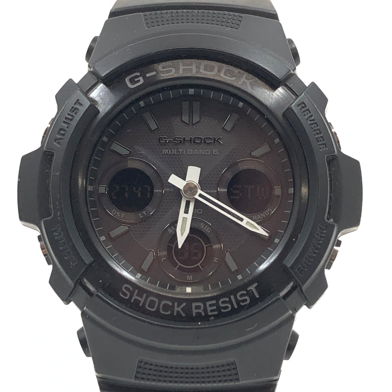 【中古品】【メンズ】 G-SHOCK ジーショック ANALOG-DIGITAL WATCH AWG-M100B-1AJR アナログデジタルウォッチ 腕時計 196-260921-hn-02-fur カラー：ブラック 万代Net店