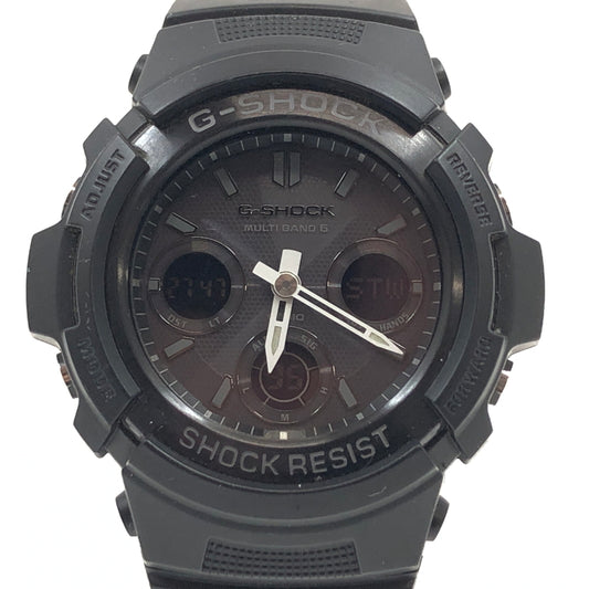 【中古品】【メンズ】 G-SHOCK ジーショック ANALOG-DIGITAL WATCH AWG-M100B-1AJR アナログデジタルウォッチ 腕時計 196-260921-hn-02-fur カラー：ブラック 万代Net店