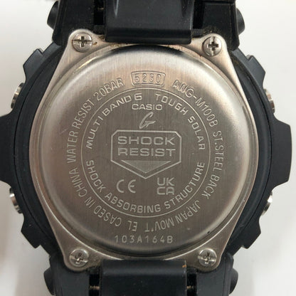 【中古品】【メンズ】 G-SHOCK ジーショック ANALOG-DIGITAL WATCH AWG-M100B-1AJR アナログデジタルウォッチ 腕時計 196-260921-hn-02-fur カラー：ブラック 万代Net店