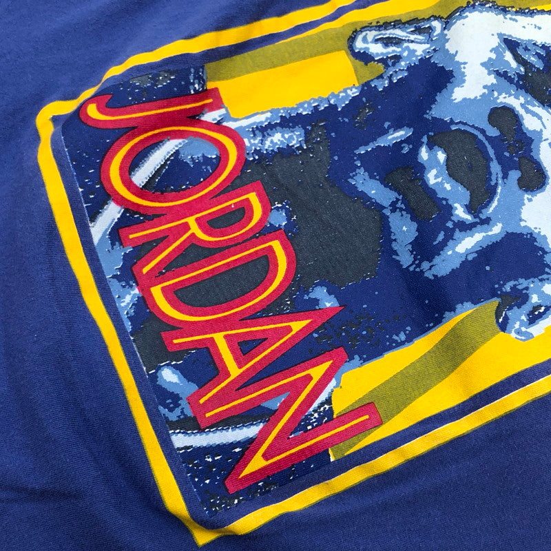 【現状渡し品】【メンズ】 NIKE ナイキ 90S AIR BY JORDAN TEE 両シングル 銀タグ エア バイ ジョーダン 半袖Tシャツ ヴィンテージ トップス 146-260412-hn-07-fur サイズ：L カラー：ブルー系 万代Net店
