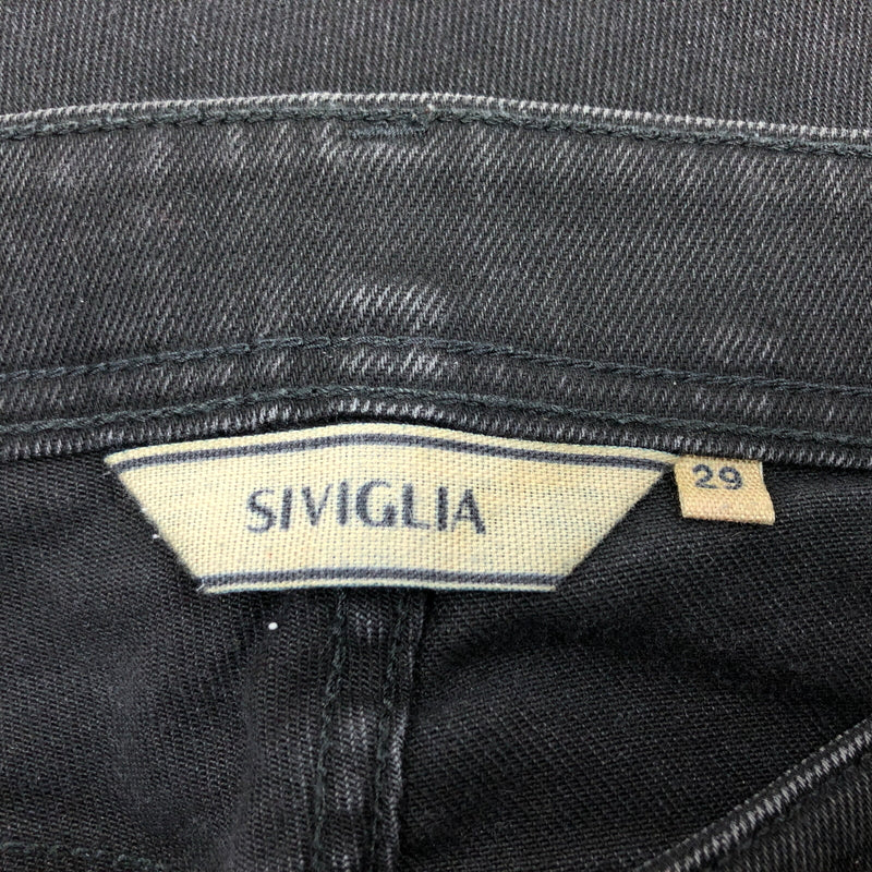 【中古品】【メンズ】 SIVIGLIA シヴィリア SLIM TAPERED STRETCH DENIM スリムテーパード ストレッチデニム ボトムス 152-260921-hn-05-fur サイズ：29 カラー：ブラック 万代Net店