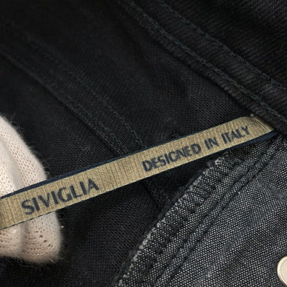 【中古品】【メンズ】 SIVIGLIA シヴィリア SLIM TAPERED STRETCH DENIM スリムテーパード ストレッチデニム ボトムス 152-260921-hn-05-fur サイズ：29 カラー：ブラック 万代Net店