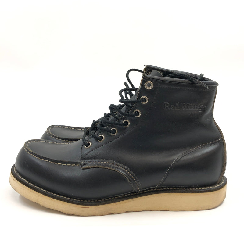 【中古品】【メンズ】 RED WING レッドウィング IRISH SETTER BOOTS 8130 刺繡羽タグ アイリッシュセッター ブーツ シューズ 靴 164-260921-hn-06-fur サイズ：8 2E(26.0cm相当) カラー：ブラック 万代Net店