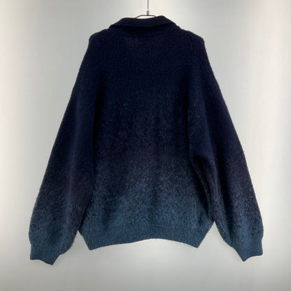 【中古品】【メンズ】 ONCILY グラデーション ハーフジップ ニットセーター 147-260401-SS-11-iwa サイズ：M カラー：ブルー 万代Net店