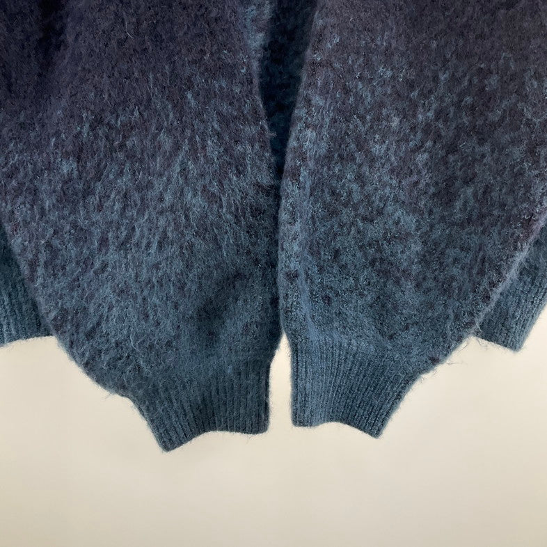 【中古品】【メンズ】 ONCILY グラデーション ハーフジップ ニットセーター 147-260401-SS-11-iwa サイズ：M カラー：ブルー 万代Net店
