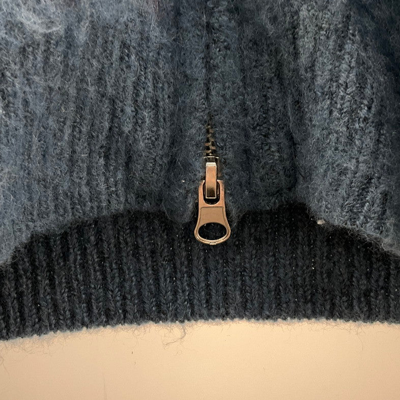 【中古品】【メンズ】 ONCILY グラデーション ハーフジップ ニットセーター 147-260401-SS-11-iwa サイズ：M カラー：ブルー 万代Net店