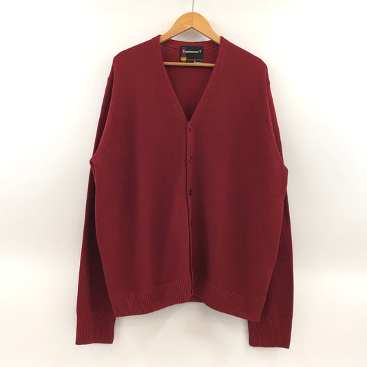【中古品】【メンズ】 TOWNCRAFT タウンクラフト 60S 復刻 ACRYLIC CARDIGAN アクリル カーディガン ニット 長袖 トップス 147-260413-hn-02-fur サイズ：L カラー：レッド 万代Net店