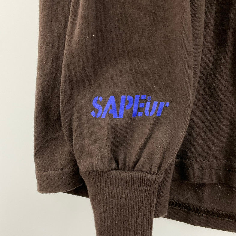 【中古品】【メンズ】 SAPEUR ロッドマン S/S TEE BROWN 147-260401-SS-12-iwa サイズ：XXL カラー：ブラウン 万代Net店