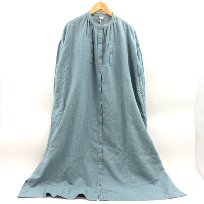 【中古品】【レディース】 TSUHARU BY SAMANSA MOS2 ツハル バイ サマンサモスモス 麻羊飼いワンピース 170-260923-hn-02-fur サイズ：F カラー：サックスブルー 万代Net店