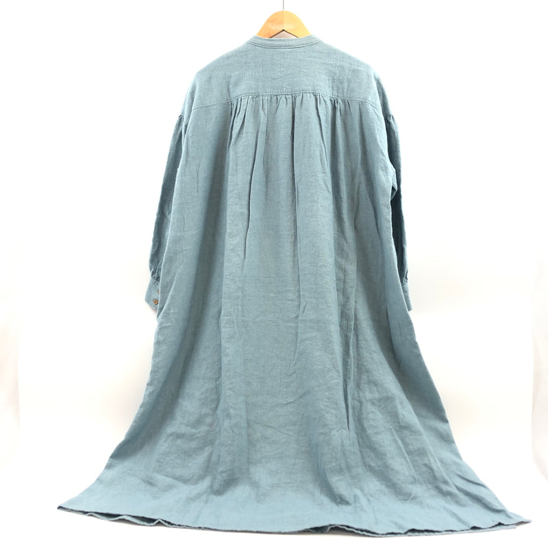 【中古品】【レディース】 TSUHARU BY SAMANSA MOS2 ツハル バイ サマンサモスモス 麻羊飼いワンピース 170-260923-hn-02-fur サイズ：F カラー：サックスブルー 万代Net店