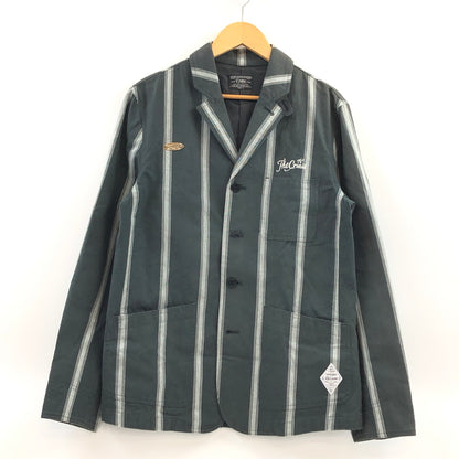 【中古品】【メンズ】 THE CRIME クライミー STRIPE TAILORED JACKET ストライプテーラードジャケット アウター 142-260923-hn-03-fur サイズ：M カラー：チャコール/グレー 万代Net店