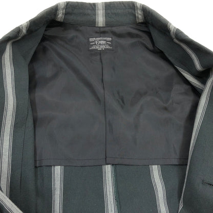 【中古品】【メンズ】 THE CRIME クライミー STRIPE TAILORED JACKET ストライプテーラードジャケット アウター 142-260923-hn-03-fur サイズ：M カラー：チャコール/グレー 万代Net店