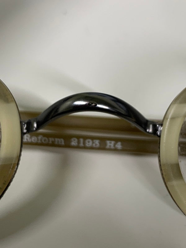 【中古品】【メンズ】 EYEBOBS アイブブス メガネ 度入り 203-260707-jt-28-min サイズ：36 □ 25 カラー：シルバー/ベージュ 万代Net店