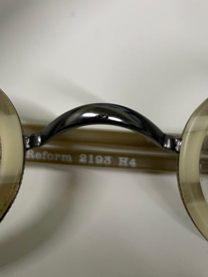 【中古品】【メンズ】 EYEBOBS アイブブス メガネ 度入り 203-260707-jt-28-min サイズ：36 □ 25 カラー：シルバー/ベージュ 万代Net店