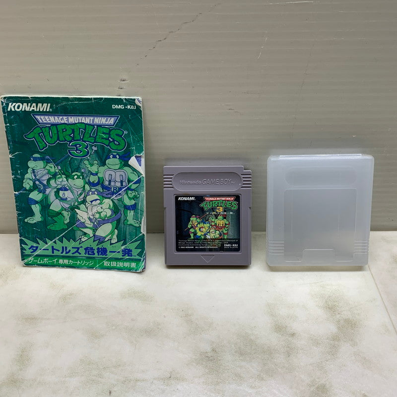 【中古品】 GBソフト ティーンエージ ミュータント ニンジャ タートルズ3 タートルズ危機一発 ゲームボーイ 023-251207-SH-03-min 万代Net店