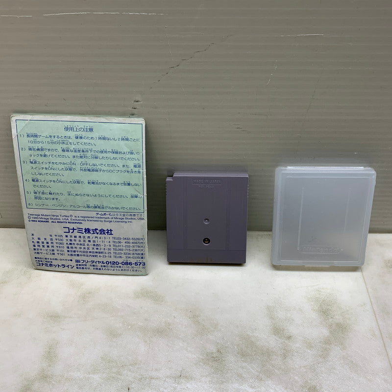 【中古品】 GBソフト ティーンエージ ミュータント ニンジャ タートルズ3 タートルズ危機一発 ゲームボーイ 023-251207-SH-03-min 万代Net店