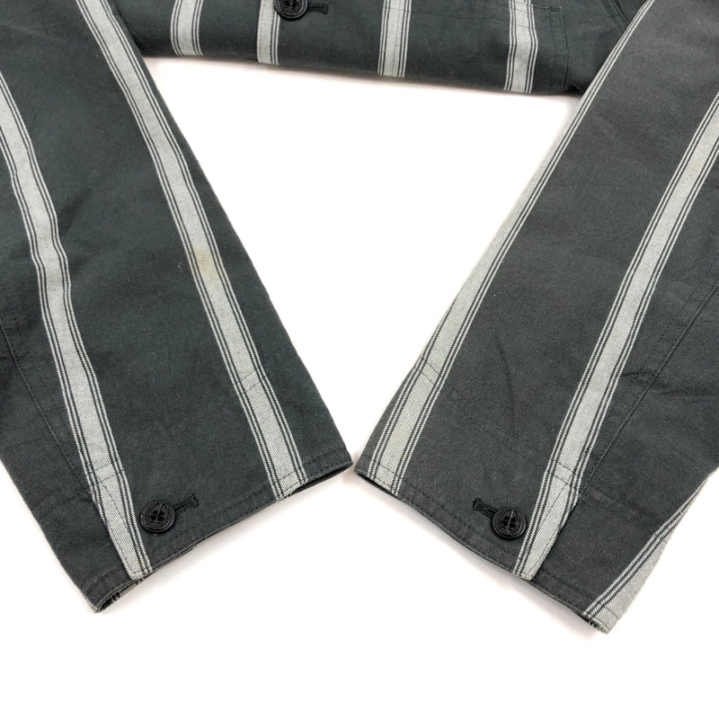 【中古品】【メンズ】 THE CRIME クライミー STRIPE TAILORED JACKET ストライプテーラードジャケット アウター 142-260923-hn-03-fur サイズ：M カラー：チャコール/グレー 万代Net店