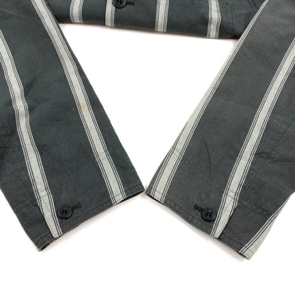 【中古品】【メンズ】 THE CRIME クライミー STRIPE TAILORED JACKET ストライプテーラードジャケット アウター 142-260923-hn-03-fur サイズ：M カラー：チャコール/グレー 万代Net店