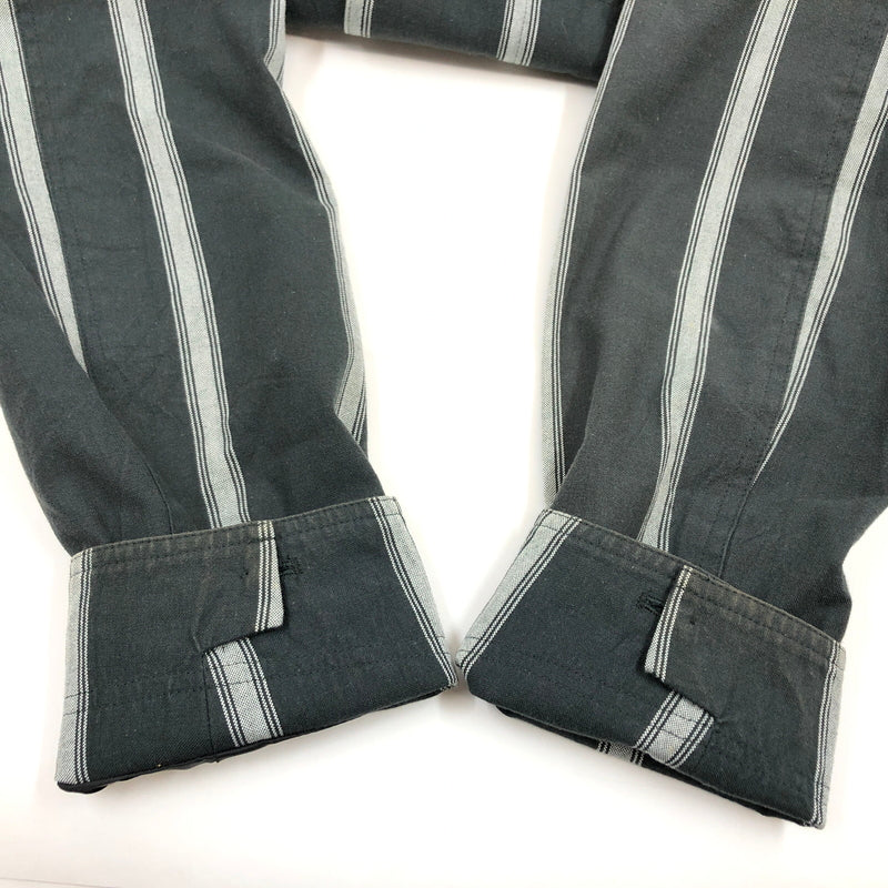 【中古品】【メンズ】 THE CRIME クライミー STRIPE TAILORED JACKET ストライプテーラードジャケット アウター 142-260923-hn-03-fur サイズ：M カラー：チャコール/グレー 万代Net店
