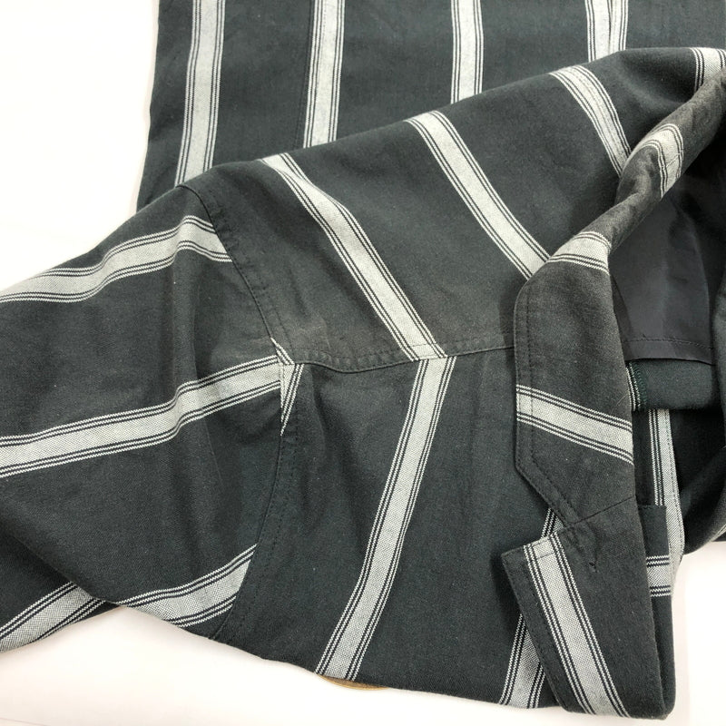 【中古品】【メンズ】 THE CRIME クライミー STRIPE TAILORED JACKET ストライプテーラードジャケット アウター 142-260923-hn-03-fur サイズ：M カラー：チャコール/グレー 万代Net店