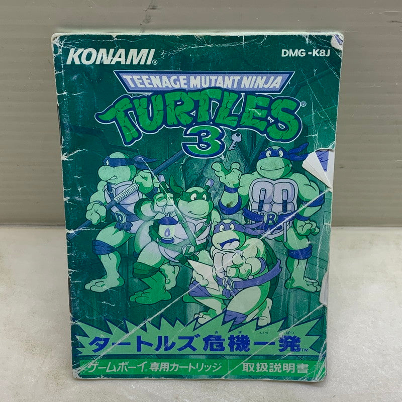 【中古品】 GBソフト ティーンエージ ミュータント ニンジャ タートルズ3 タートルズ危機一発 ゲームボーイ 023-251207-SH-03-min 万代Net店