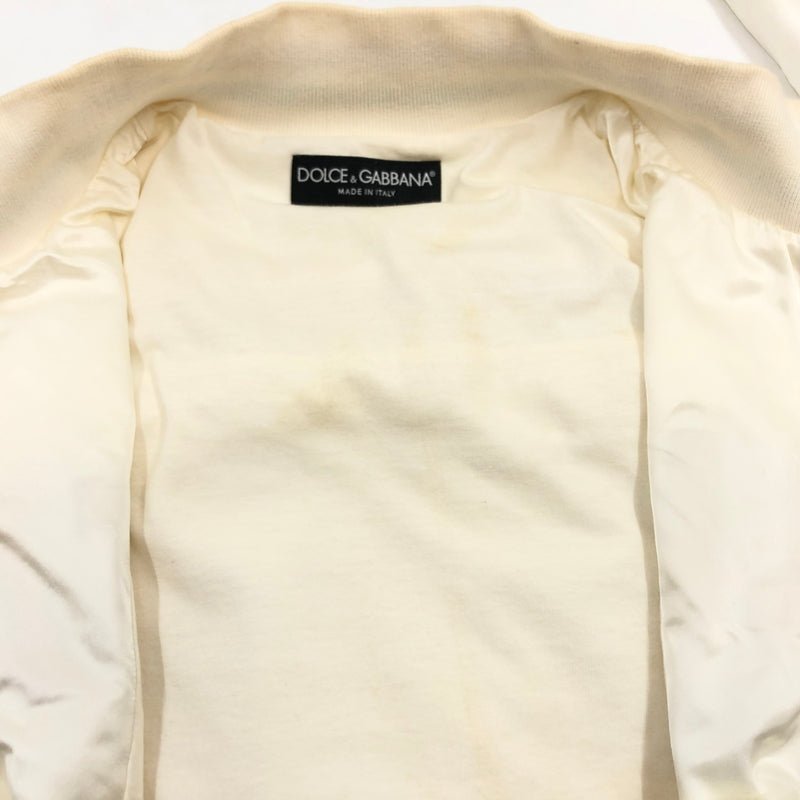 【中古品】【メンズ】 DOLCE＆GABBANA ドルチェアンドガッバーナ "ITALIA" TRACK JACKET イタリア トラックジャケット アウター 141-260923-hn-04-fur サイズ：54 カラー：ホワイト系 万代Net店