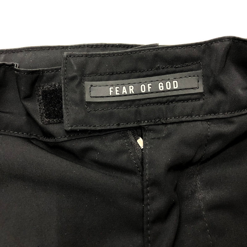 【中古品】【メンズ】 FEAR OF GOD フィアオブゴッド 6TH COLLECTION NYLON CARGO SNAP PANTS コレクション ナイロン カーゴ スナップパンツ サイドボタン 153-240306-tk-1-tei サイズ：S カラー：ブラック 万代Net店