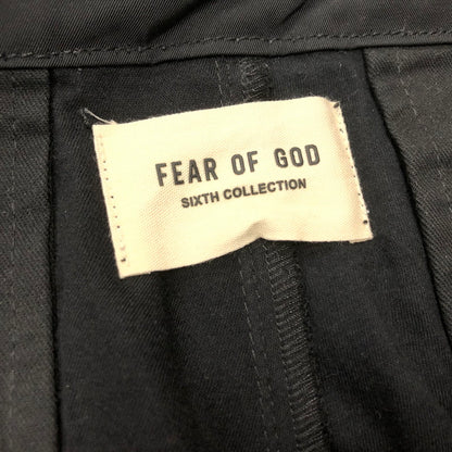 【中古品】【メンズ】 FEAR OF GOD フィアオブゴッド 6TH COLLECTION NYLON CARGO SNAP PANTS コレクション ナイロン カーゴ スナップパンツ サイドボタン 153-240306-tk-1-tei サイズ：S カラー：ブラック 万代Net店