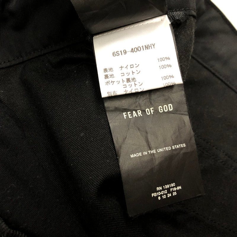 【中古品】【メンズ】 FEAR OF GOD フィアオブゴッド 6TH COLLECTION NYLON CARGO SNAP PANTS コレクション ナイロン カーゴ スナップパンツ サイドボタン 153-240306-tk-1-tei サイズ：S カラー：ブラック 万代Net店