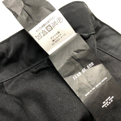 【中古品】【メンズ】 FEAR OF GOD フィアオブゴッド 6TH COLLECTION NYLON CARGO SNAP PANTS コレクション ナイロン カーゴ スナップパンツ サイドボタン 153-240306-tk-1-tei サイズ：S カラー：ブラック 万代Net店