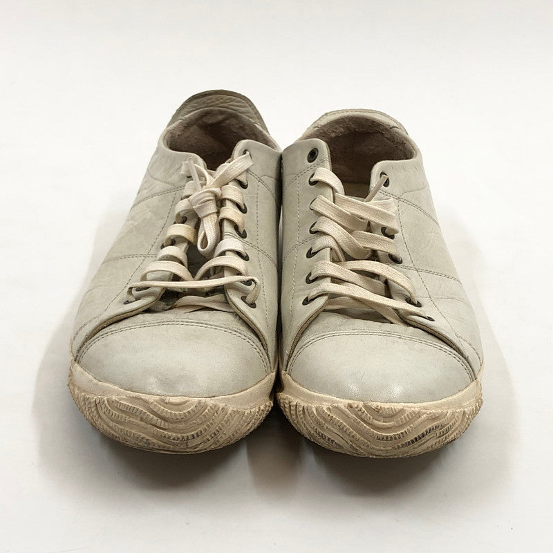 【ジャンク品】【メンズ/レディース】 SPINGLE MOVE スピングルムーブ SPM-272 レザー スニーカー シューズ 靴 164-251103-hn-09-fur サイズ：M(25.5cm相当) カラー：ホワイト系 万代Net店