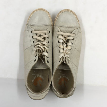 【ジャンク品】【メンズ/レディース】 SPINGLE MOVE スピングルムーブ SPM-272 レザー スニーカー シューズ 靴 164-251103-hn-09-fur サイズ：M(25.5cm相当) カラー：ホワイト系 万代Net店