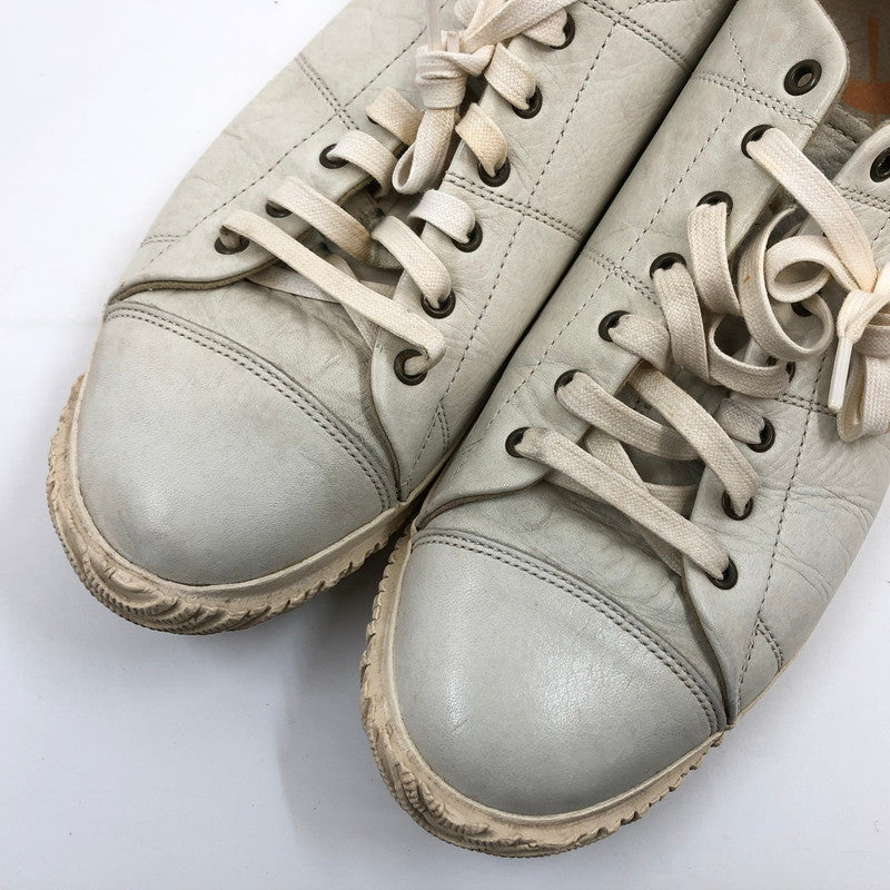 【ジャンク品】【メンズ/レディース】 SPINGLE MOVE スピングルムーブ SPM-272 レザー スニーカー シューズ 靴 164-251103-hn-09-fur サイズ：M(25.5cm相当) カラー：ホワイト系 万代Net店