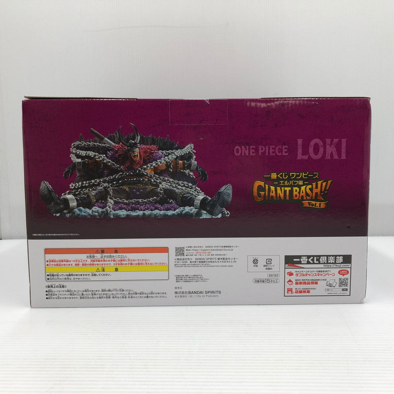 【中古美品】 一番くじ ワンピース -エルバフ編- GIANT BASH!! Vol.1 ラストワン賞 ロキ Revible Moment 未開封 箱イタミあり 047-261013-ti-13-tagh 万代Net店