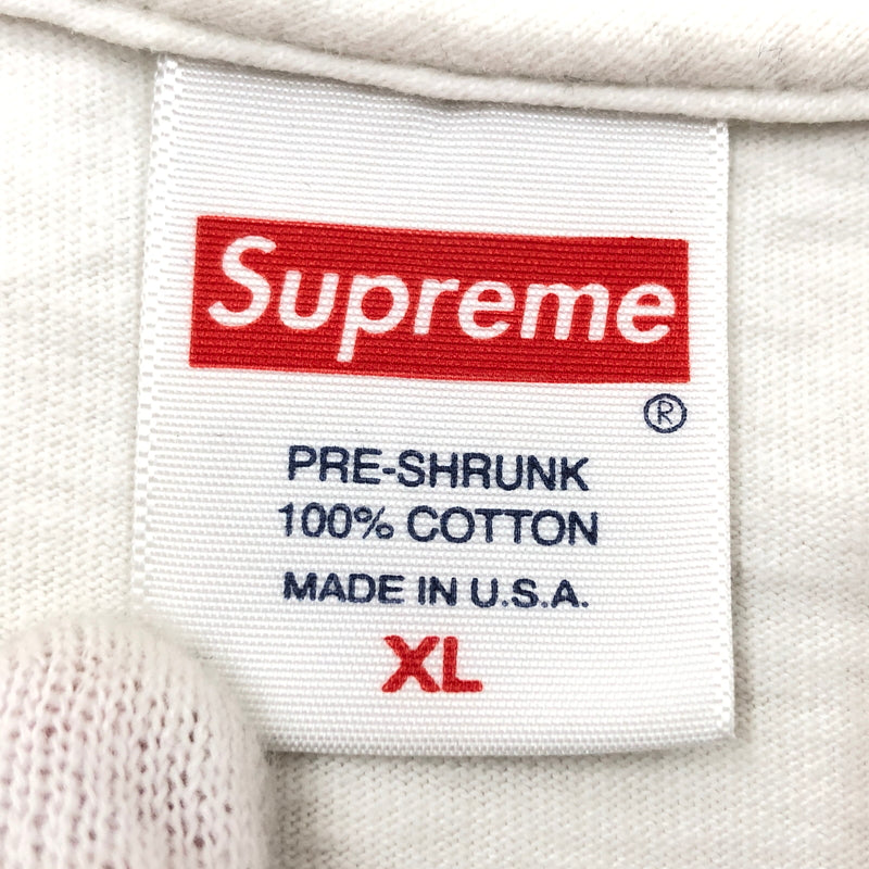 【中古品】【メンズ】 SUPREME シュプリーム × KAWS カウズ CHALK LOGO TEE チョークロゴ 半袖Tシャツ トップス 149-260923-hn-08-fur サイズ：XL カラー：ホワイト 万代Net店