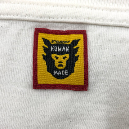 【中古品】【メンズ】 HUMAN MADE ヒューマンメード HEART LOGO LS TEE ハートロゴ 長袖Tシャツ トップス 142-260923-hn-09-fur サイズ：XL カラー：ホワイト 万代Net店