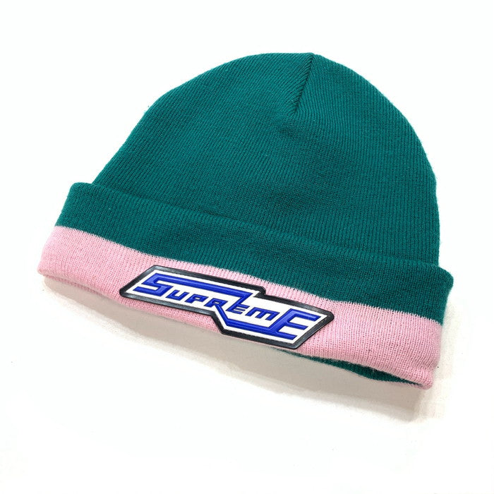 【中古品】【メンズ】 Supreme シュプリーム CUFFSTRIPE BEANIE ビーニー ニット帽子 185-260131-gm-34-fuz カラー：グリーン 万代Net店