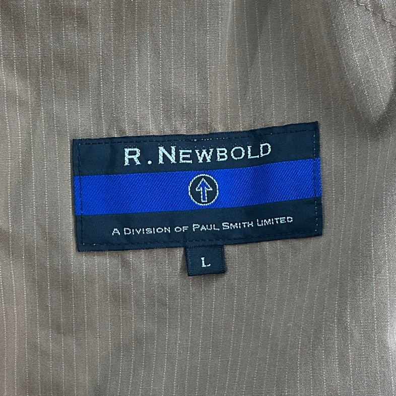 【現状渡し品】【メンズ】 R.NEWBOLD アールニューボールド ZIP UP BLOUZON 141-260402-SS-03-iwa サイズ：L カラー：ブラウン 万代Net店