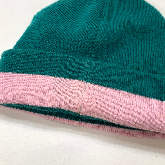 【中古品】【メンズ】 Supreme シュプリーム CUFFSTRIPE BEANIE ビーニー ニット帽子 185-260131-gm-34-fuz カラー：グリーン 万代Net店