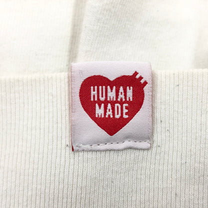 【中古品】【メンズ】 HUMAN MADE ヒューマンメード HEART LOGO LS TEE ハートロゴ 長袖Tシャツ トップス 142-260923-hn-09-fur サイズ：XL カラー：ホワイト 万代Net店