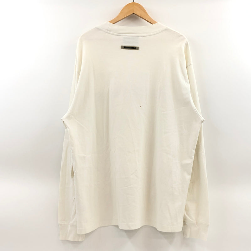 【現状渡し品】【メンズ】 FOG ESSENTIALS エッセンシャルズ FRONT LOGO L/S TEE フロントロゴ 長袖Tシャツ トップス 142-260701-hn-05-fur サイズ：L カラー：ホワイト 万代Net店