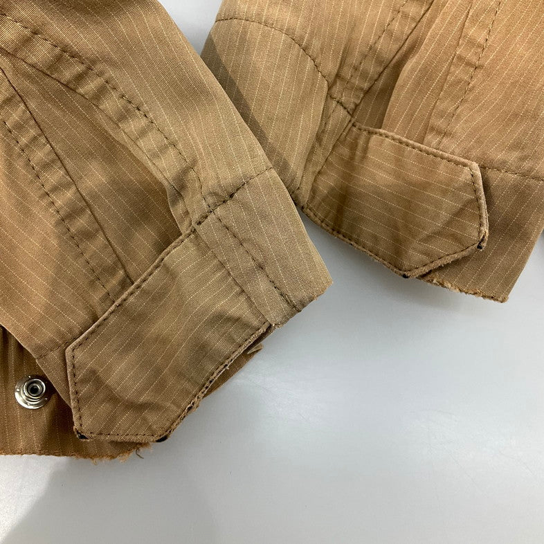 【現状渡し品】【メンズ】 R.NEWBOLD アールニューボールド ZIP UP BLOUZON 141-260402-SS-03-iwa サイズ：L カラー：ブラウン 万代Net店