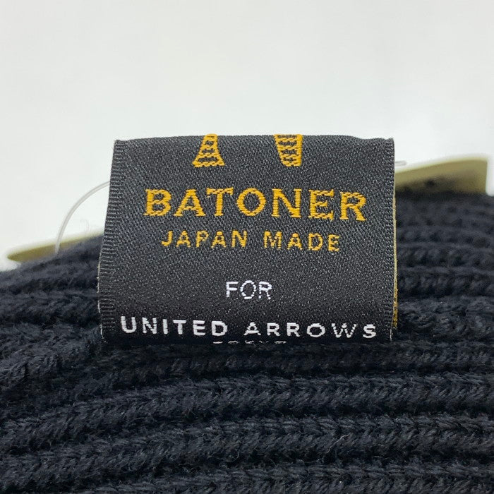 【中古品】【メンズ/レディース】 BATONER バトナー ネックウォーマー マフラー ブランド 208-260131-gm-35-fuz カラー：ブラック 万代Net店