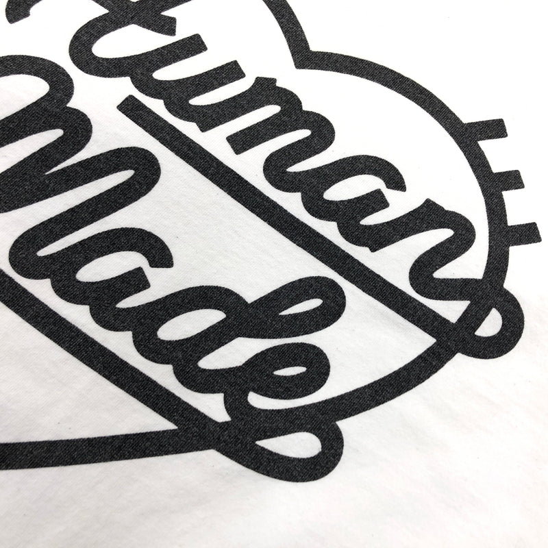 【中古品】【メンズ】 HUMAN MADE ヒューマンメード HEART LOGO LS TEE ハートロゴ 長袖Tシャツ トップス 142-260923-hn-09-fur サイズ：XL カラー：ホワイト 万代Net店
