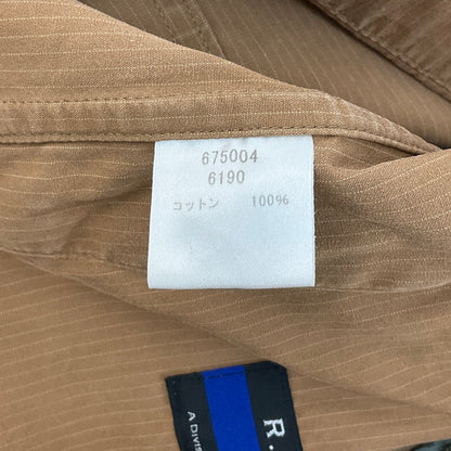 【現状渡し品】【メンズ】 R.NEWBOLD アールニューボールド ZIP UP BLOUZON 141-260402-SS-03-iwa サイズ：L カラー：ブラウン 万代Net店
